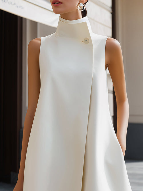 Asymmetric High-Neck Flowing A-Line Maxi Dress Camp Creek Vintage Asymmetric High-Neck Flowing A-Line Maxi Dress Camp Creek Vintage